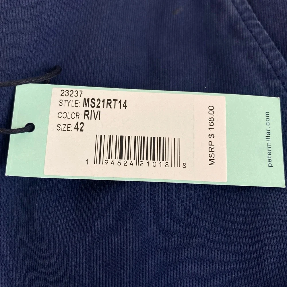 NWT Peter Collection Wayfare Shorts Riviera Blue Cotton Blend Size 42‎ $168 - Picture 3 of 10